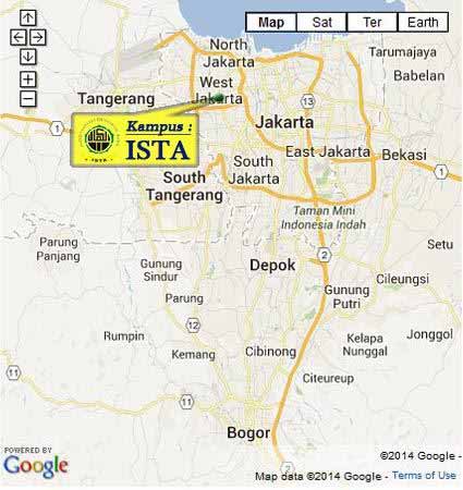 Map Location (Google Map) ISTA Jakarta Nomor